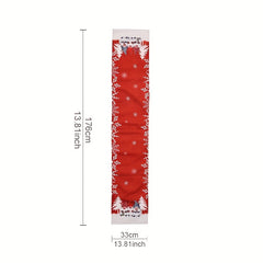 Christmas Table Runner Gnome Pattern Holiday Decor