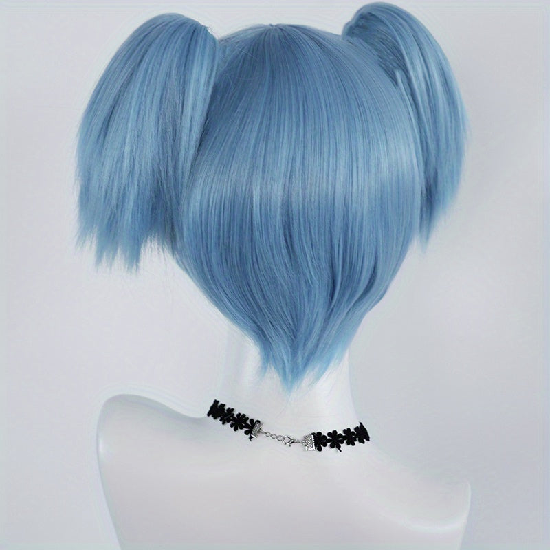 Anime Double Ponytail Cosplay Wig Ice Double Ponytail