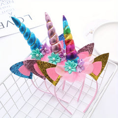 Unicorn Hair Hoop Cartoon Headdress for Kids