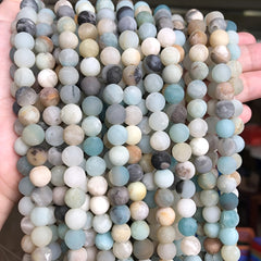 Colorful Round Loose Beads For DIY Jewelry Making 15''