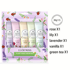 Fragrance Hand Cream Set - Moisturizing & Nourishing, Reduces Dry Hands
