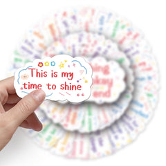 Inspirational Encouragement Stickers for Various Uses - 50pcs