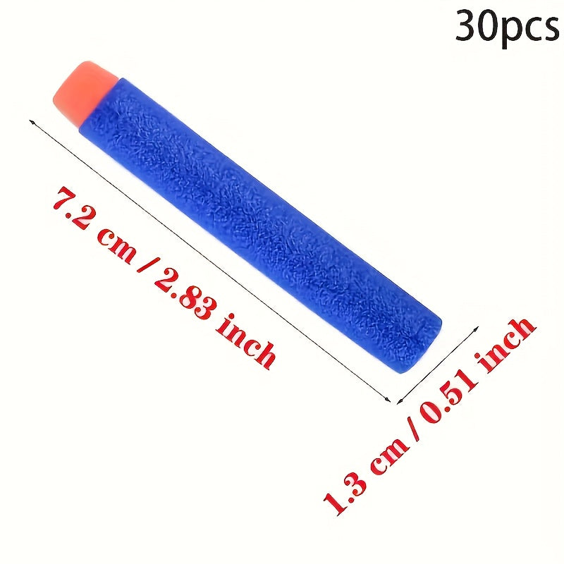 Foam Darts 30pcs Soft Safe Toy for Blasters Ideal for Christmas & Halloween