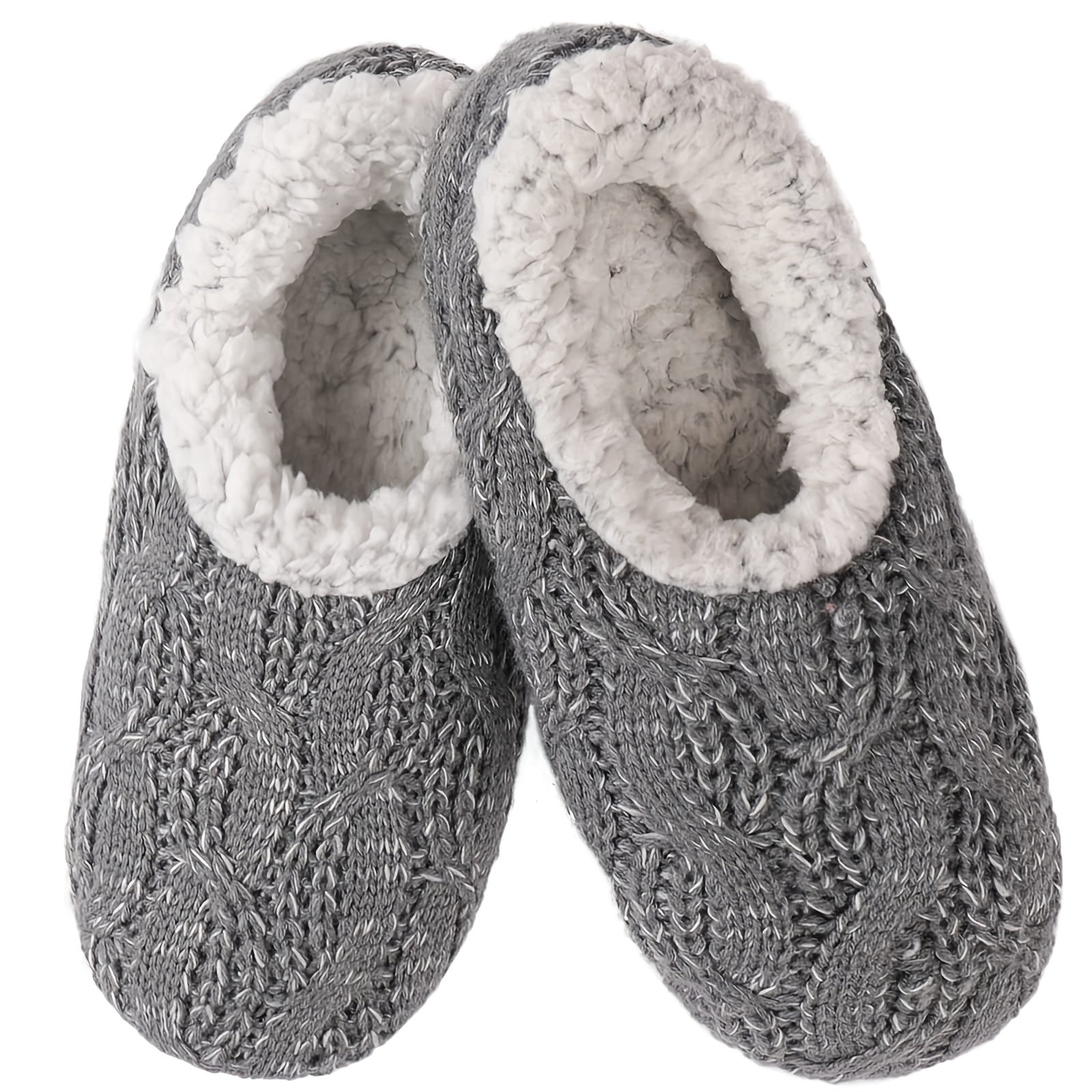 Women's Cozy Fleece Slip-On Slippers Soft Bottom Warm House Shoes