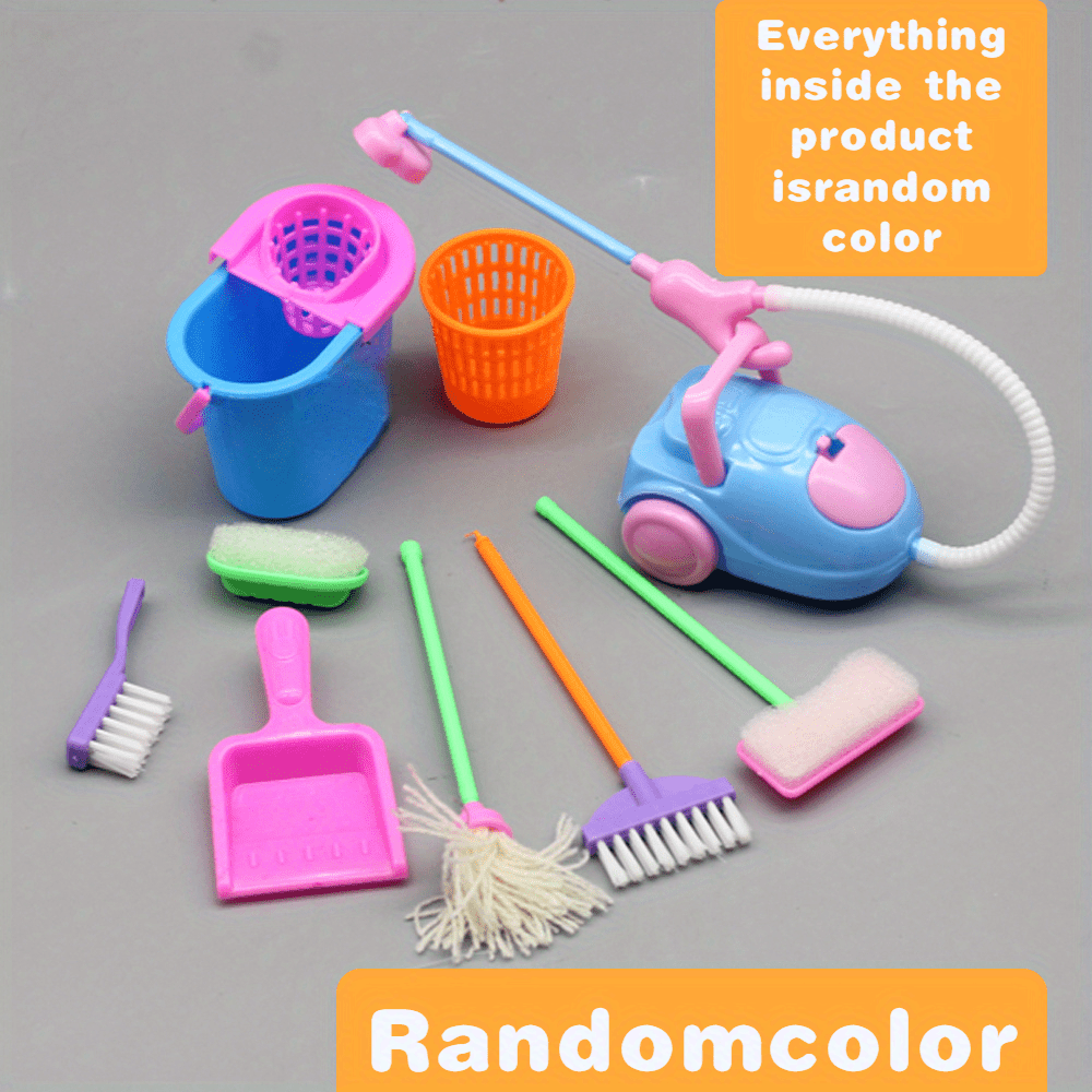 Mini Doll Accessories Household Cleaning Tools Doll Home Educational Toys