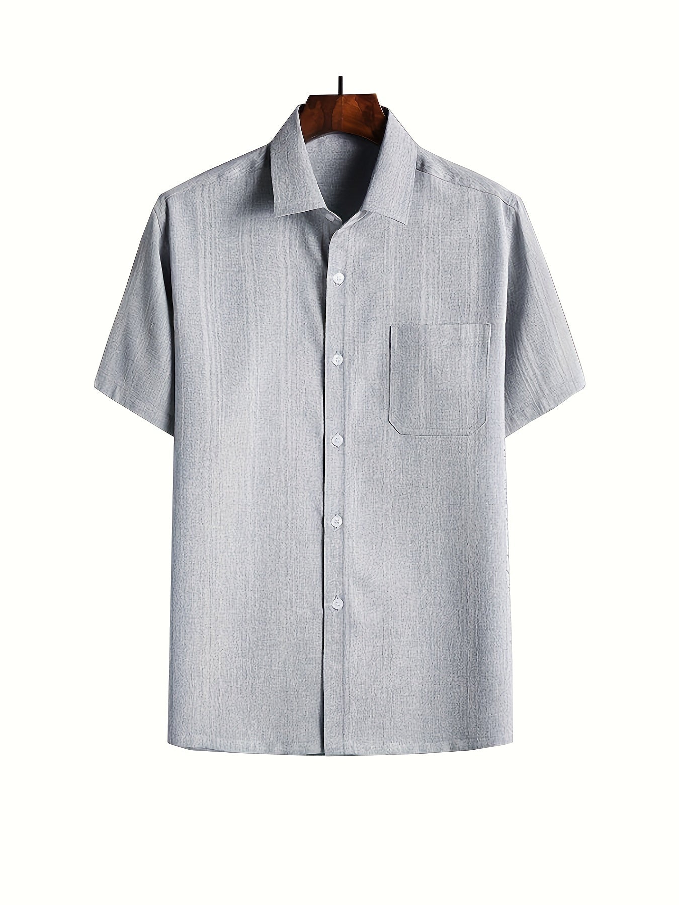 Men's Casual Lapel Button Up Shirt