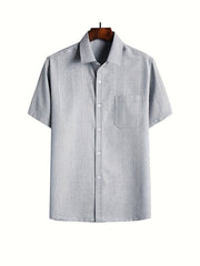 Men's Casual Lapel Button Up Shirt