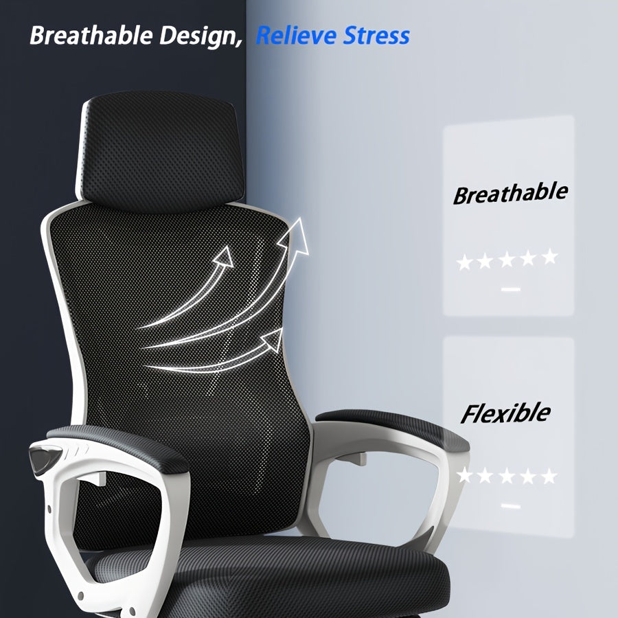 Gaming Chair Computer Chair 360 Swivel Adjustable Height Waist Support