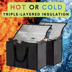 XL Insulated Grocery Tote Bag Aluminum Foil Fresh Keeping