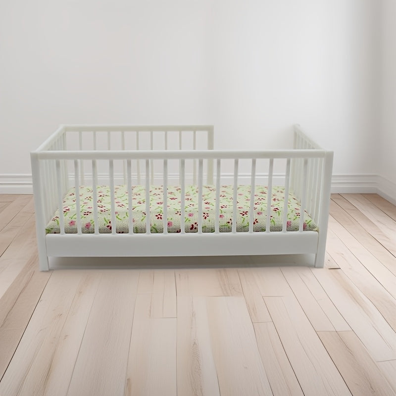1:20 Scale Crib Model with Fence, Charming Dollhouse Accessory