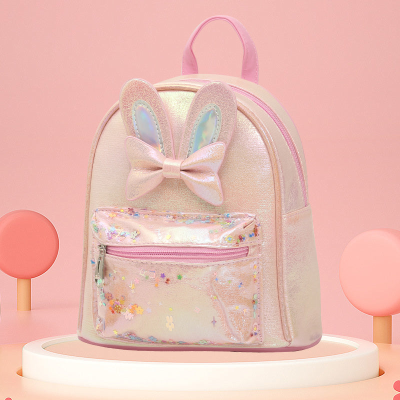 Kids Bowknot Rabbit Ears Backpack for Girls