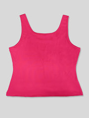  Solid Square Neck Stretch Tank Top