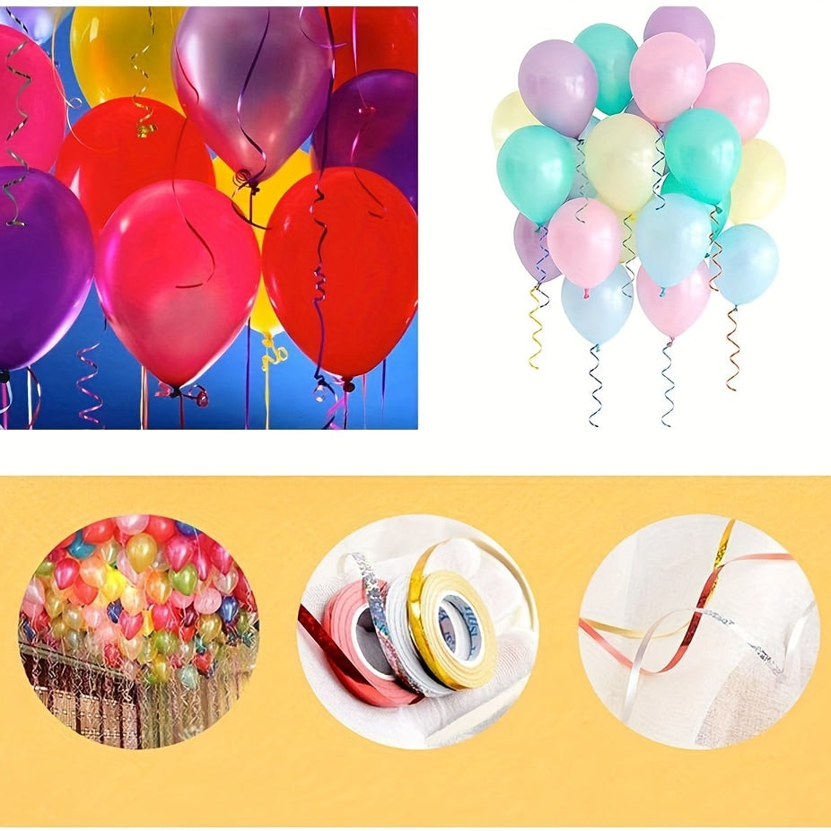 8 Rolls 10m Balloon Curling Ribbon String Roll Wedding Birthday Party Art Craft