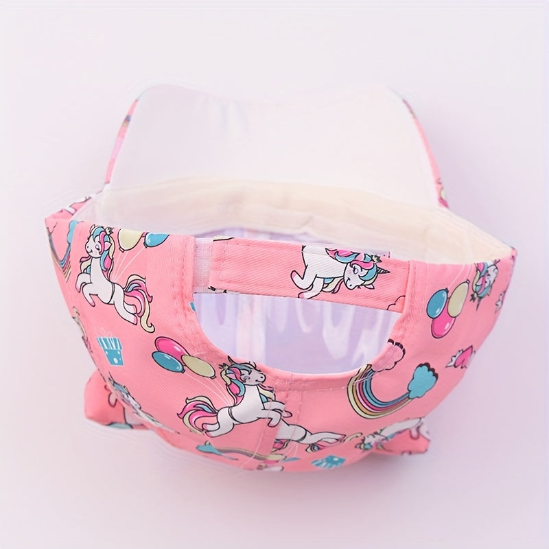 Rainbow Unicorn Little Girls Baseball Cap