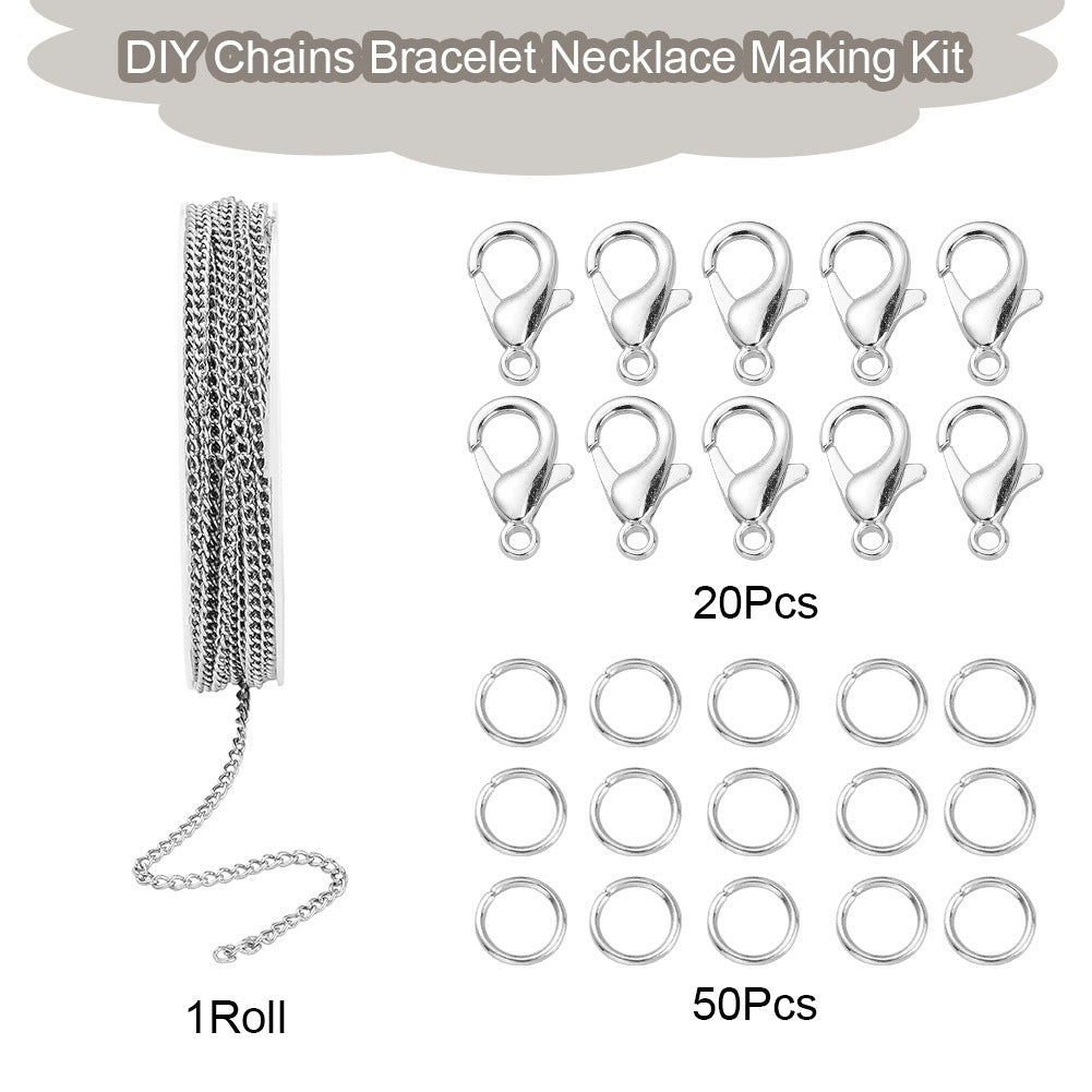 Iron Chain Lobster Clasp for Necklaces