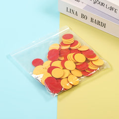 25mm Dual Plastic Counting Chips 50pcs Math Rewards Educational Toy Red Yellow