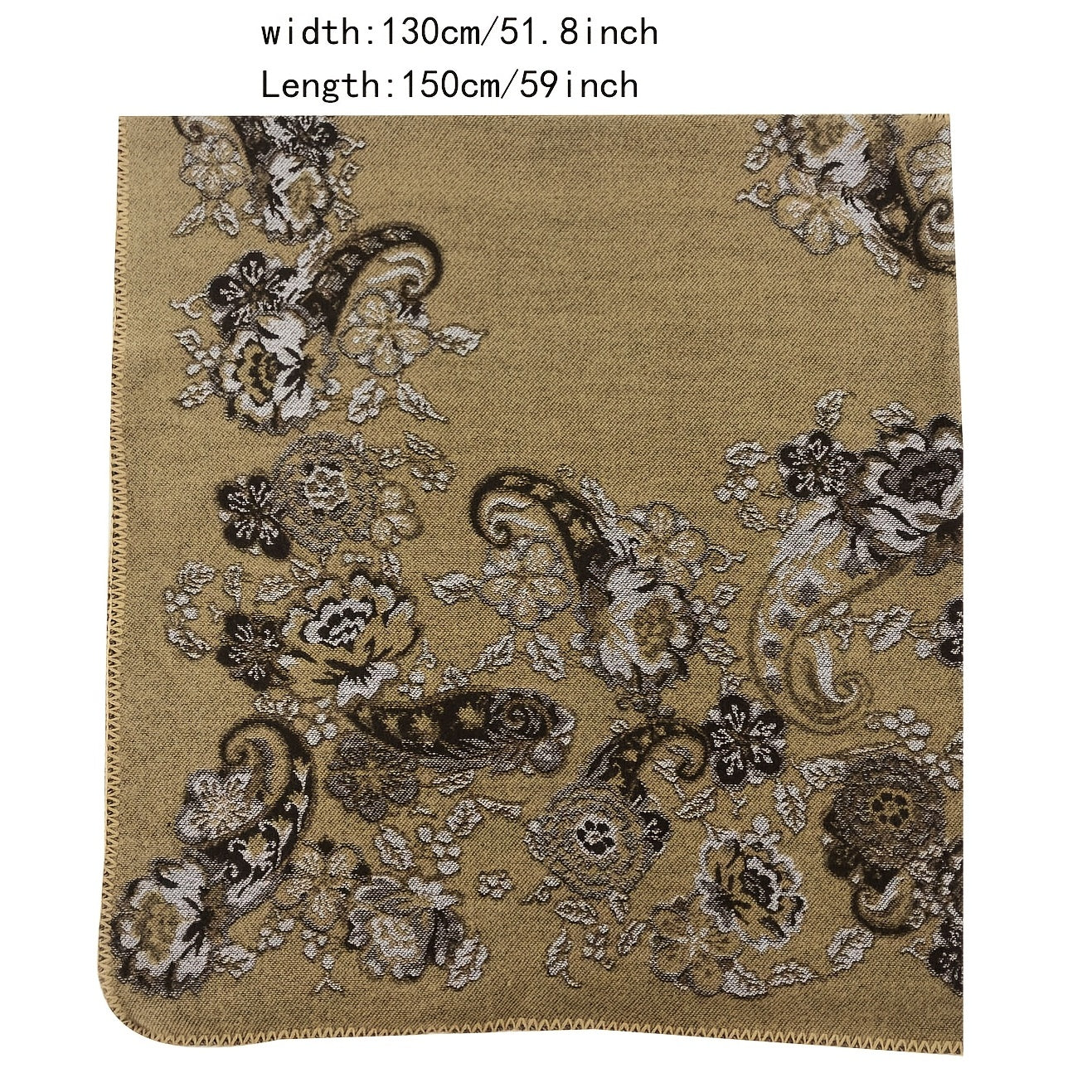 Flower Print Shawl Plaid Long Warm Winter Clothes Shawl Coldproof