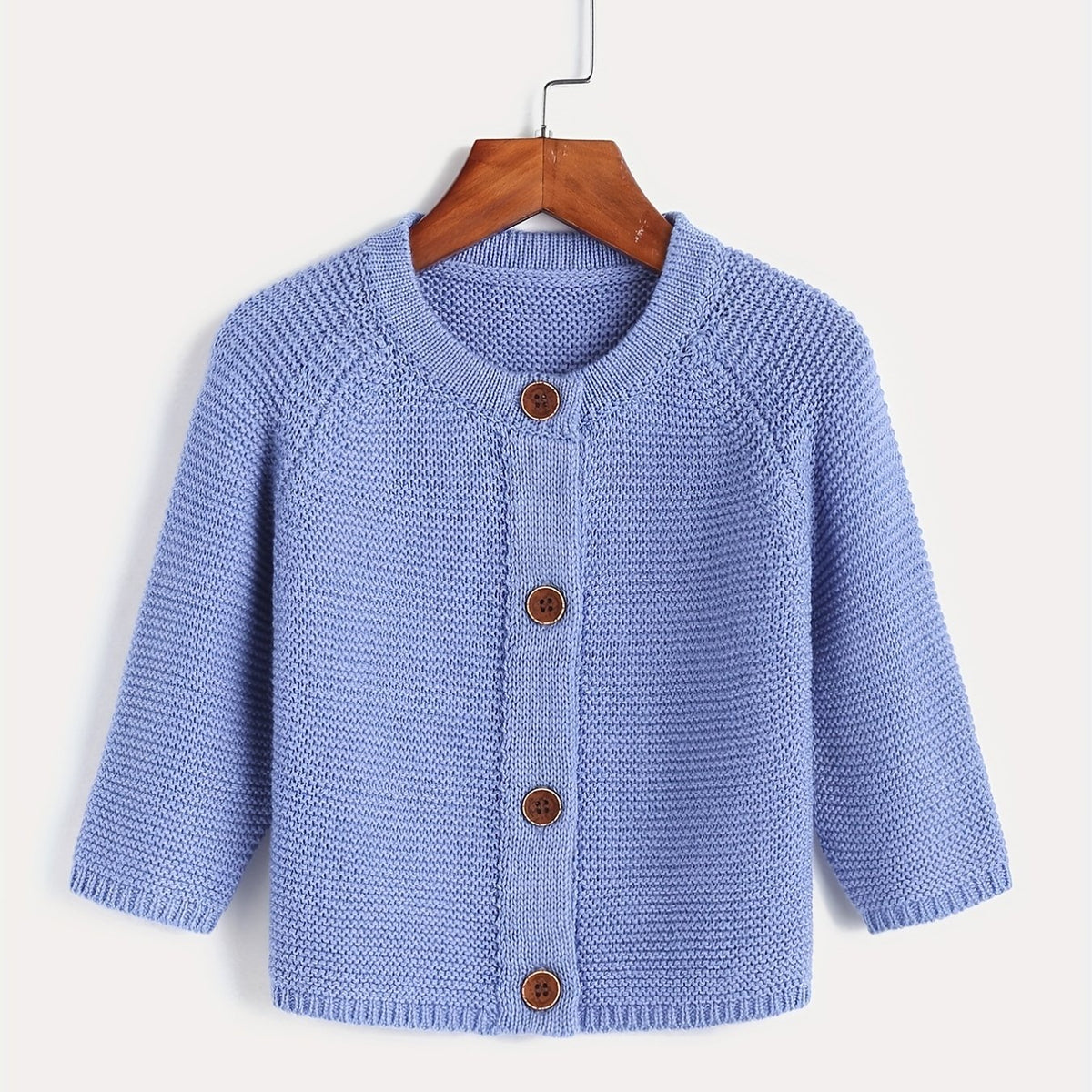 Girls Long Sleeve Button Down Knit Cardigan Casual Sweater Coat
