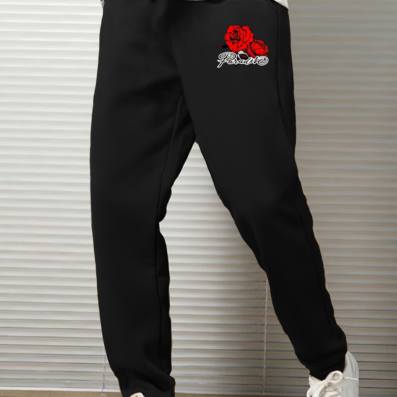Men's Graphic Print Drawstring Sweatpants