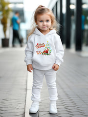 OERYUI 2pcs Christmas Night Print Hoodies Pants Set For Boys Girls