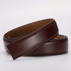 51in Calfskin Leather Ratchet Strap Replacement Belt