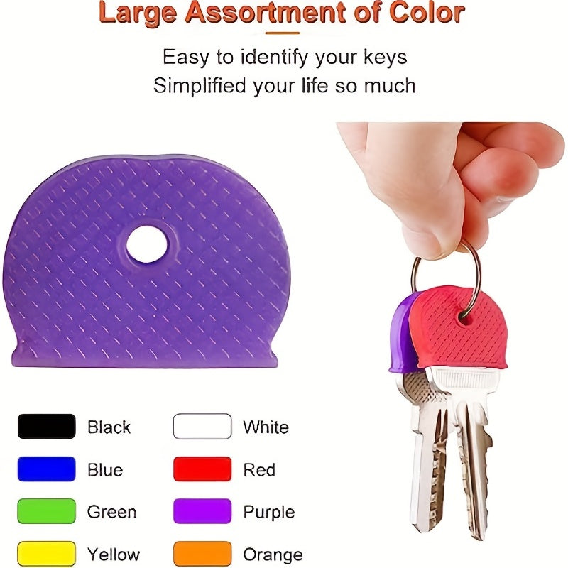 8pcs Key Cap Cover Label Key Identifier Cover Assorted Colors