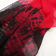 Chiffon Gradient Scarf Lightweight For Women Boho Beach Sun Protection