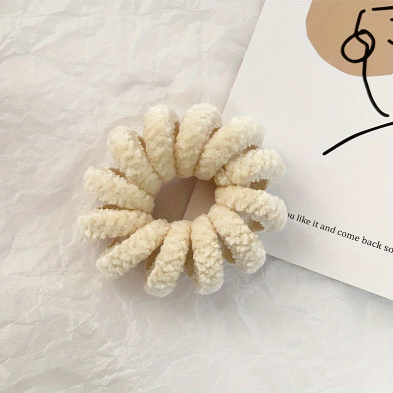 Large Spiral Hair Tie Telephone Wire Elastic Hair