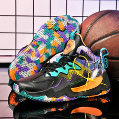 Men's Y2K Cushioned Basketball Shoes Breathable Non Slip Sneakers