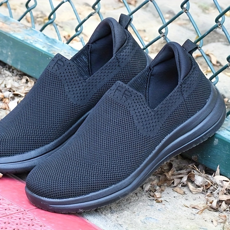 Men's Slip On Sneakers Comfy Non Slip Casual Soft Sole Shoes