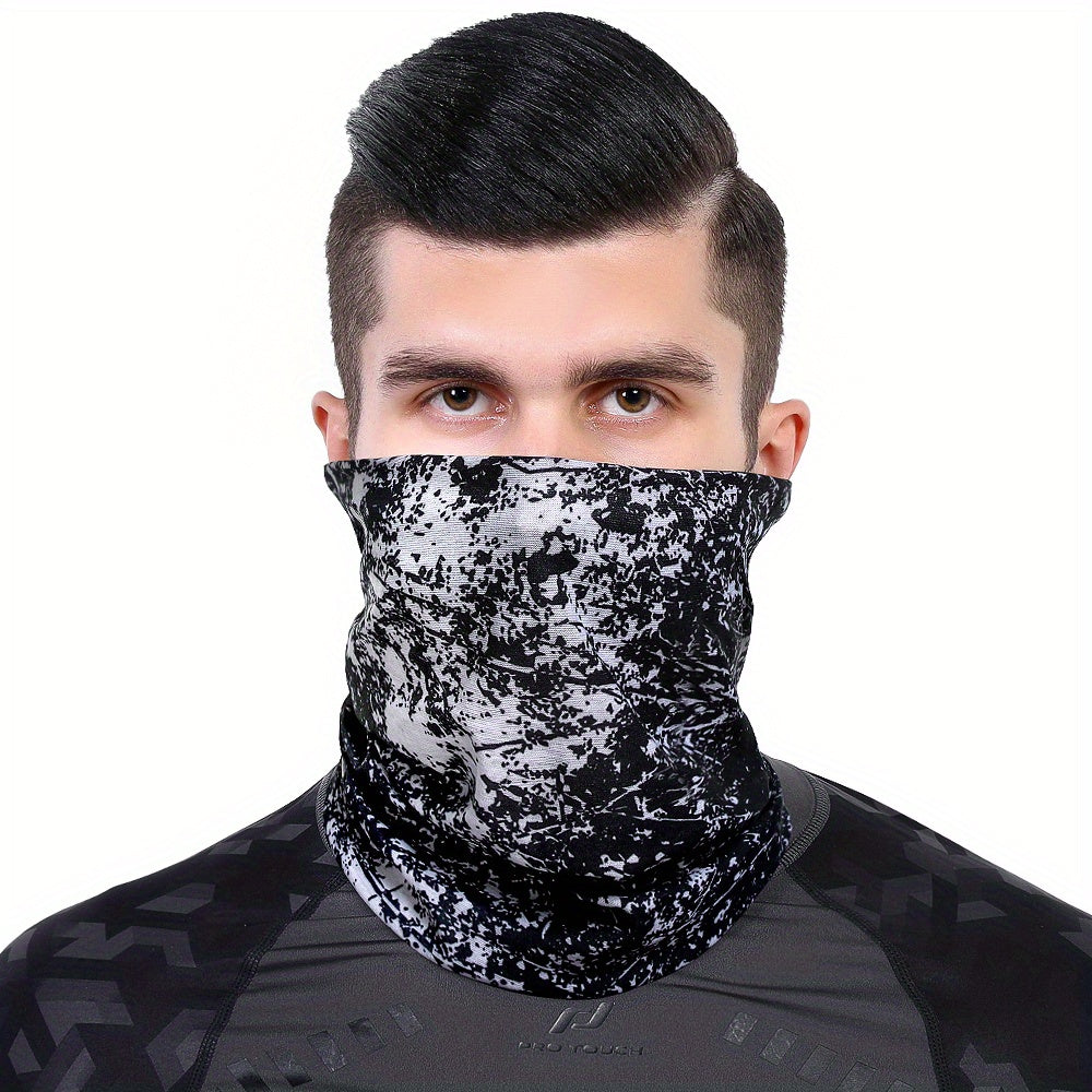 UV Protection Scarf with Ear Loops for Sports