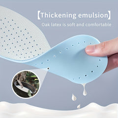Leather Latex Insoles, Shock Absorption Plantar Fasciitis Deodorant