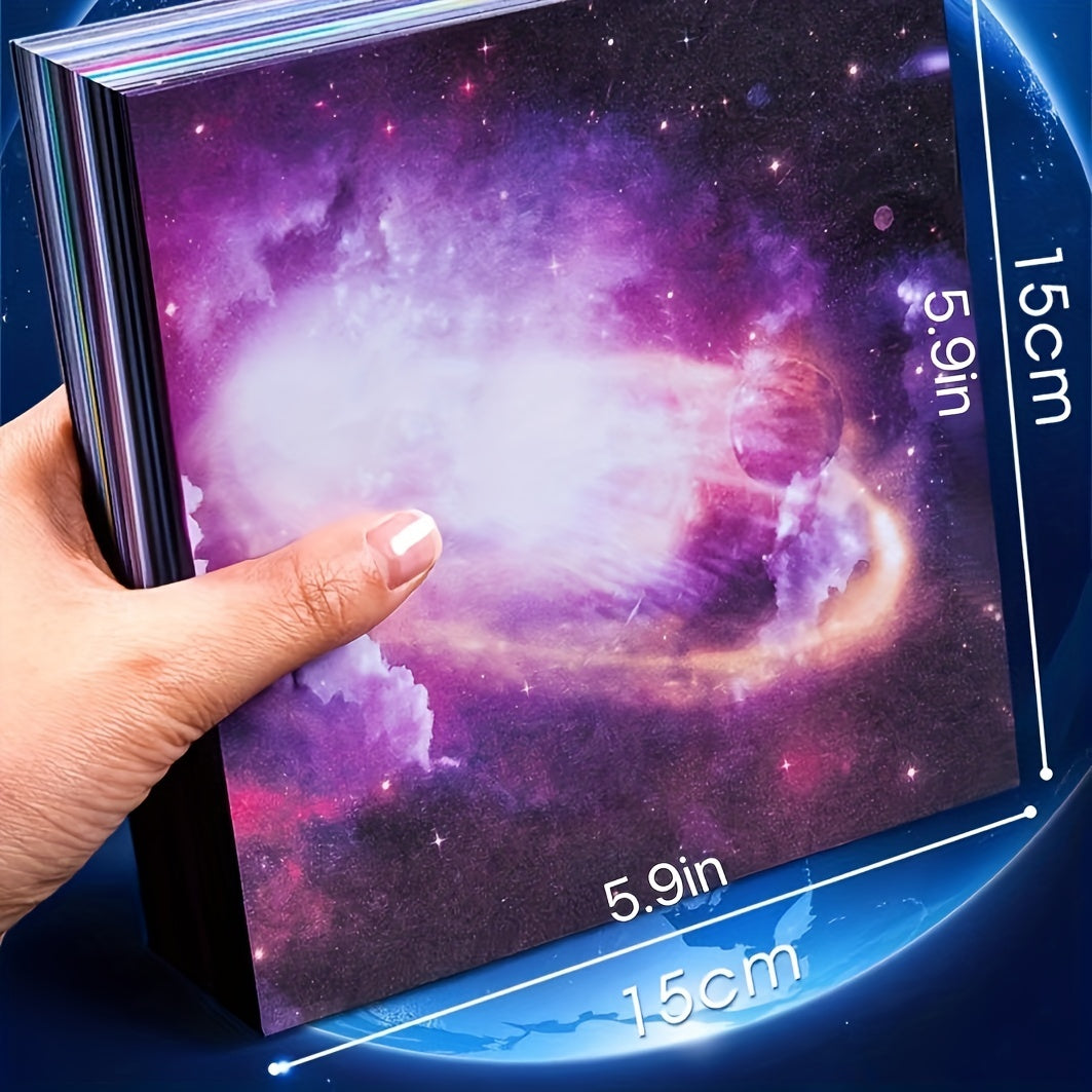 50 Sheets Double Sided 6 Inches Origami Star Pattern Square Easy To Fold 1 Pack