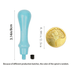 Ginkgo Leaf Fire Paint Seal Head & Handle Set