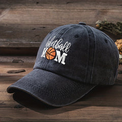 Basketball Mom Embroidered Baseball Cap Distressed Dad Hat
