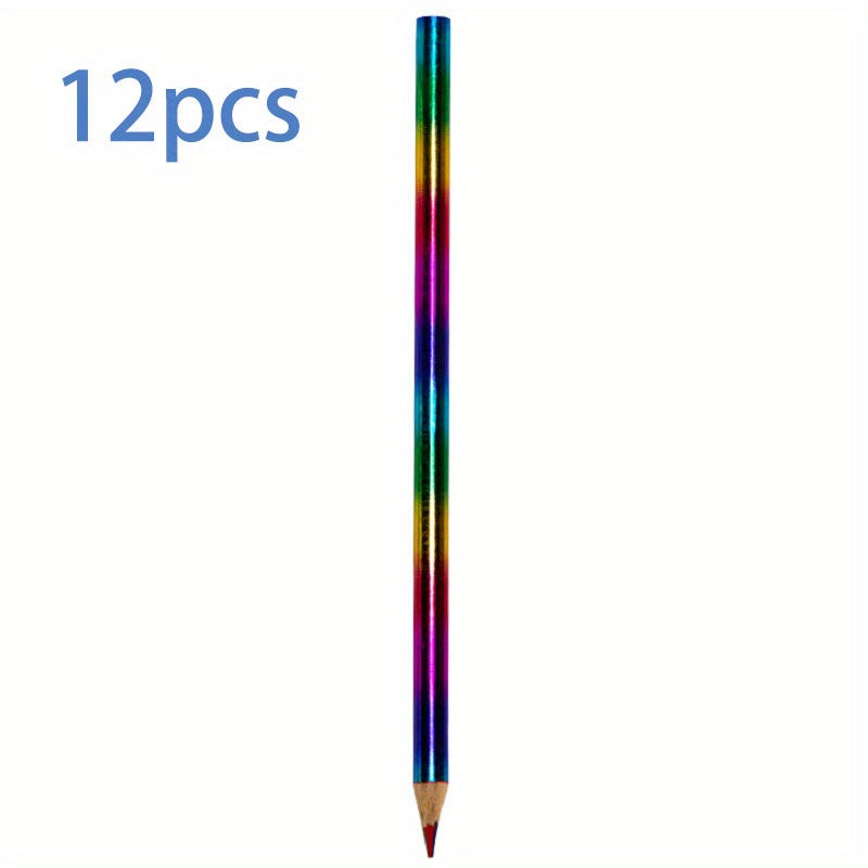 12 Rainbow Colored Pencils Set for Painting