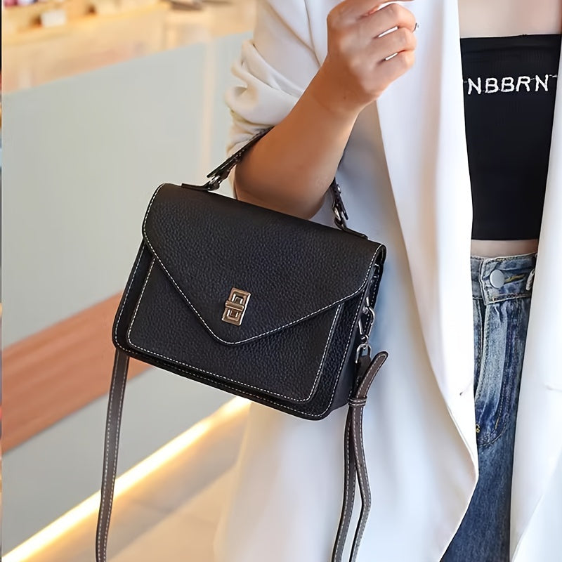 Women's Leather Crossbody Bag with Removable Strap
