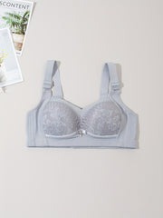 Lace Wireless Push Up Bra - Comfy & Breathable