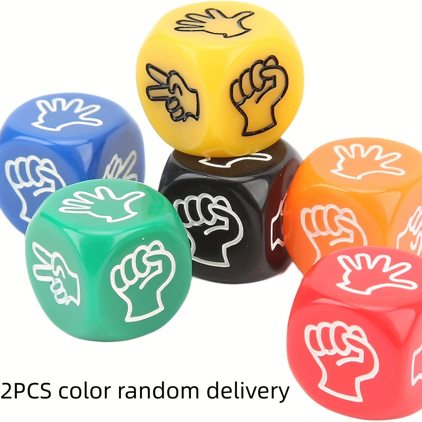 2Pcs Finger Guessing Dice Game Set for Adults & Kids