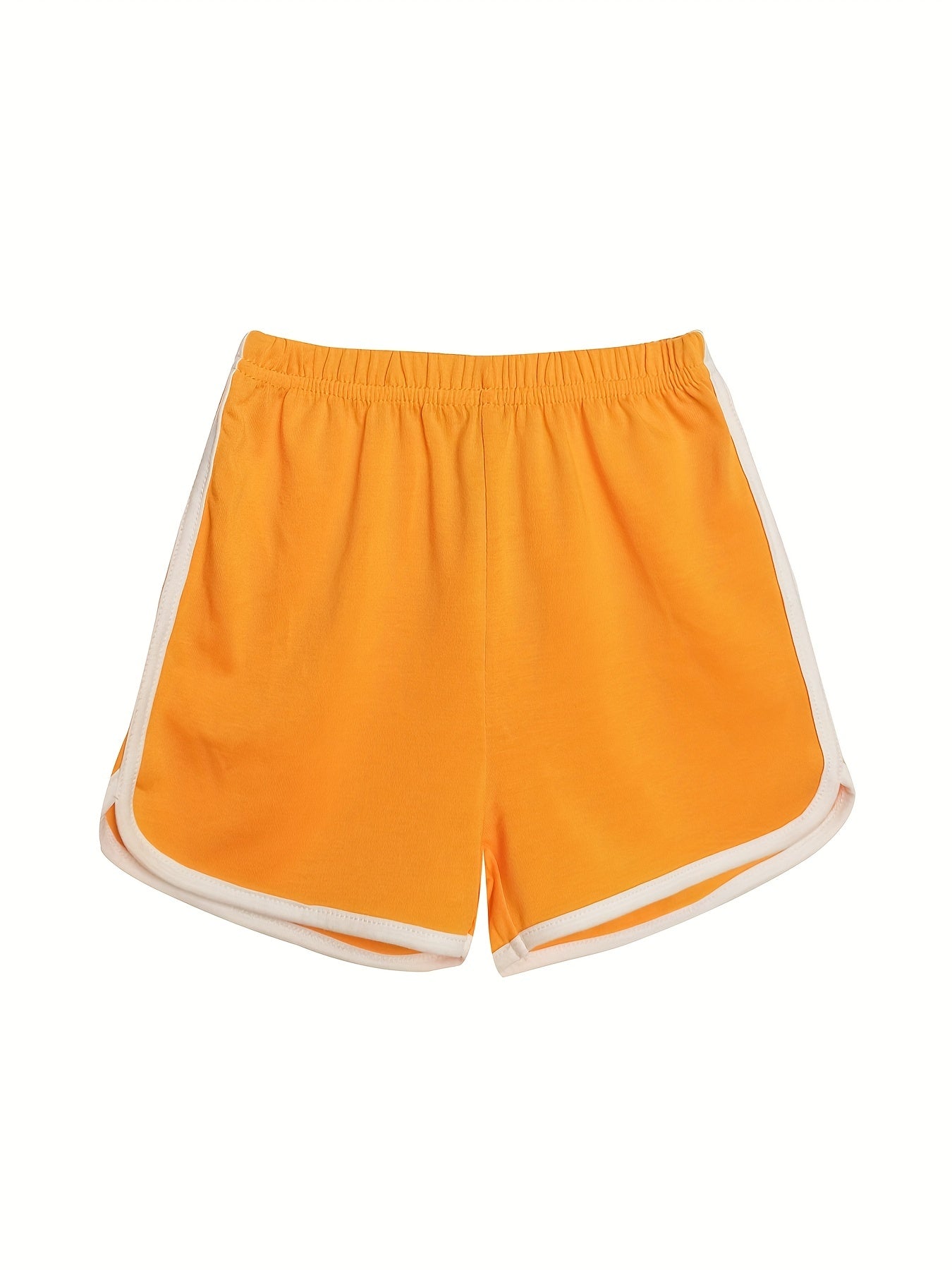 4 Packs Girls Casual Active Shorts With Tie dye And Plain Colors