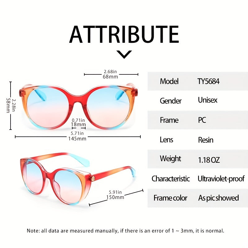 Y2K Cat Eye Sunglasses UV400 Sun Shades Glasses