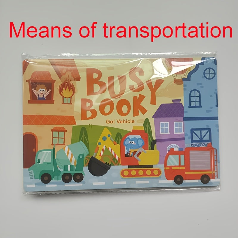 2 Pack Busy Books for Toddlers Interactive Educational Activity Books