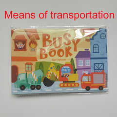 2 Pack Busy Books for Toddlers Interactive Educational Activity Books