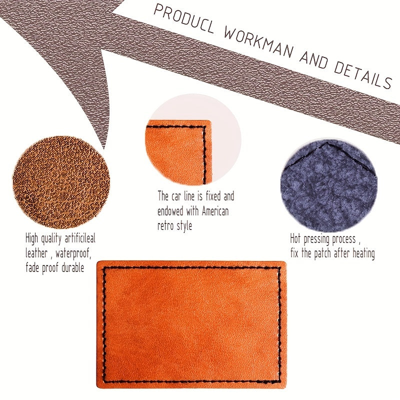 Men's Leather Patches - Adhesive Laserable Patch