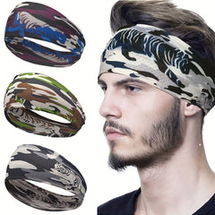 Men's Camouflage Sports Hairband for Outdoor Activities