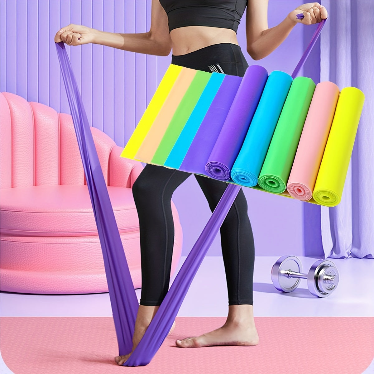 Yoga Fitness Resistance Belt for Men and Women