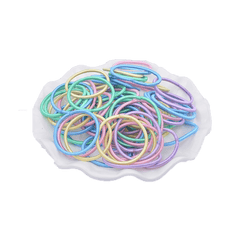 100pcs Multicolor Small Hair Ties Rubber Band for Women Girls