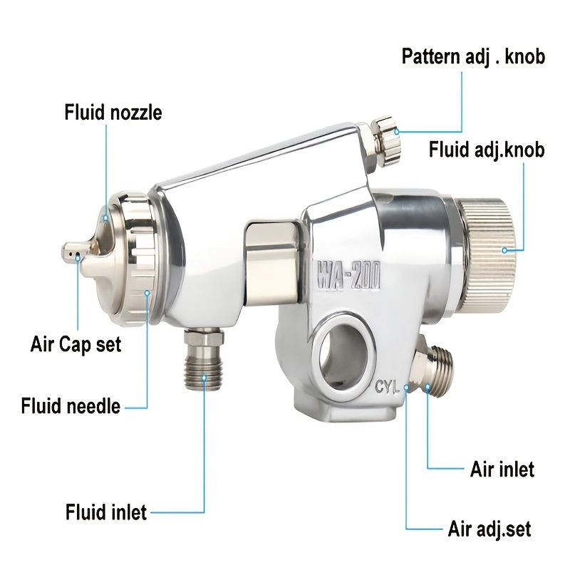 WA200 Pneumatic Air Power Spray Gun Painting Accessories