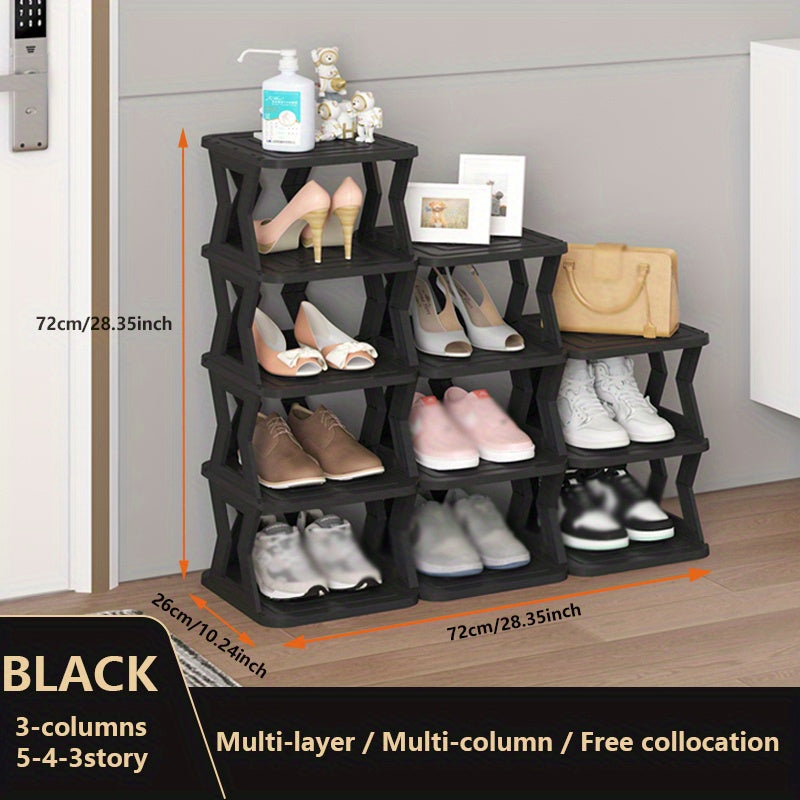 1pc Shoe Rack Storage DIY Large Capacity Living Room Balcony Organizer