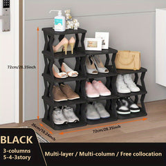 1pc Shoe Rack Storage DIY Large Capacity Living Room Balcony Organizer